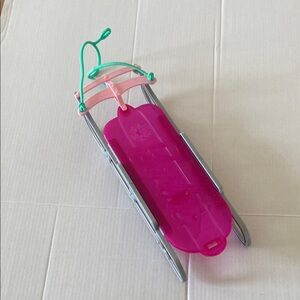 Mattel Pink Barbie Doll Sled